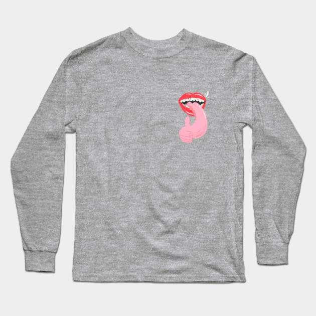 Tongue Long Sleeve T-Shirt by jefcaine